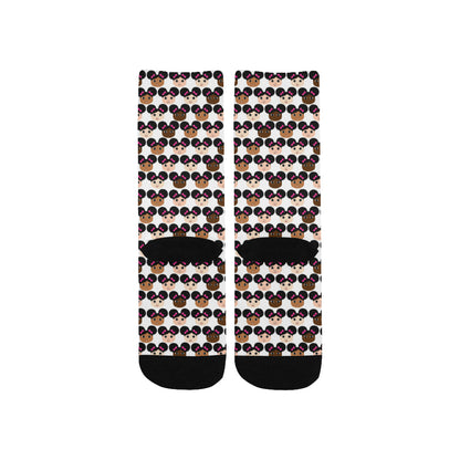 Cocoa Cuties Afro Puffs(All Skin Tones) Kid's Socks