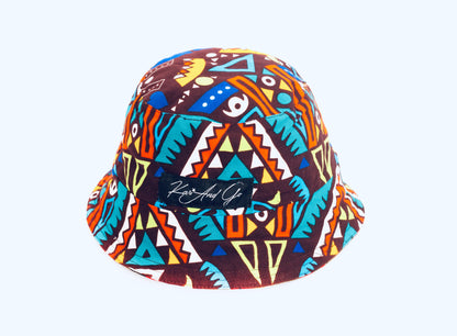 Aisha and Makossa Reversible Bucket Hat Side 1