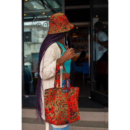 Aisha and Makossa Reversible Bucket Hat Side 1