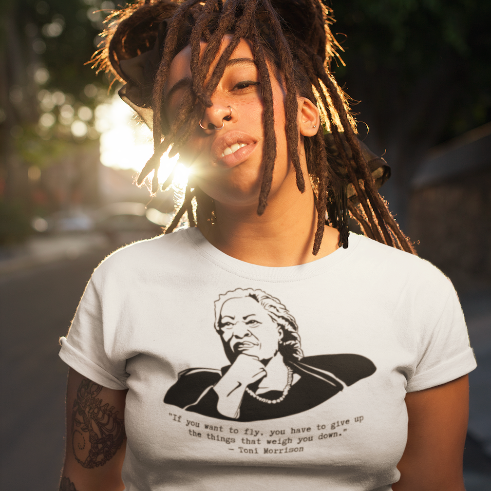 Toni Morrison "If You Want to Fly" Organic T-shirt