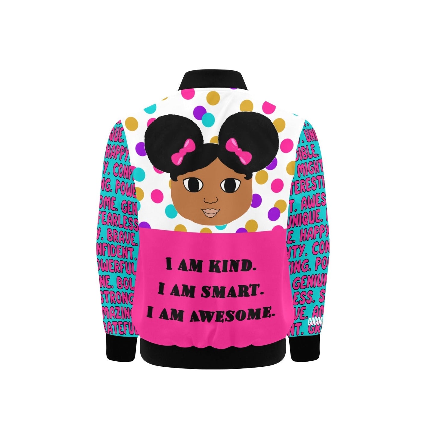 I Am Affirmation Cocoa Cutie Bomber Jackets(Women & Kid's Sizes)