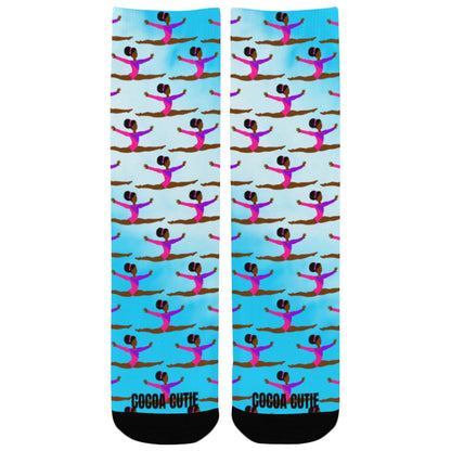 Gymnast Cocoa Cutie Kid's Socks (Three Skin Tones)