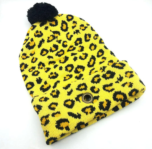 CHEETAH GROMMET BEANIE