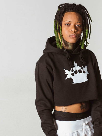 CLASSIC CROWN HOODIE-CROP