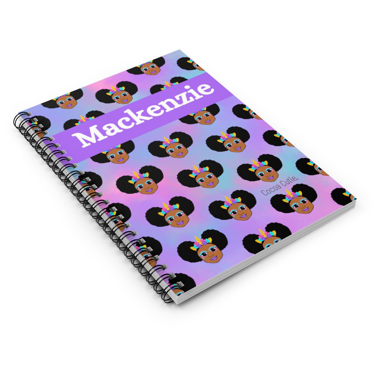 Personalized Unicorn Magic Spiral Notebook - Ruled Line