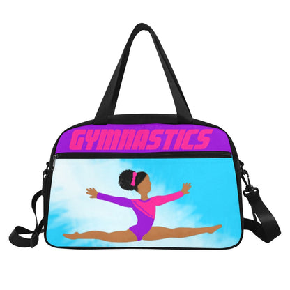 Gymnast Jordyn(MEDIUM SKIN TONE) Cocoa Cutie Travel Competition Bag with Separate Shoe Compartment