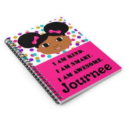 Personalized I Am Affirmations Cocoa Cutie Spiral Notebook - Ruled Line