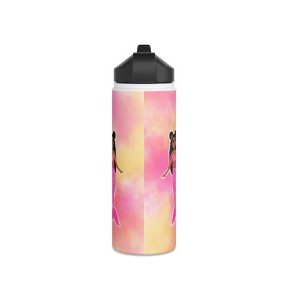 Pink Mermaid Cocoa Cutie Stainless Steel Water Bottle