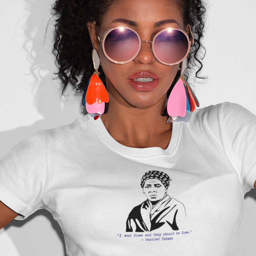 Harriet Tubman "They Should be Free" organic t-shirt