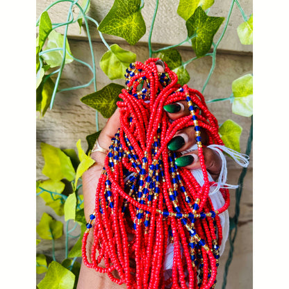 Red waist beads