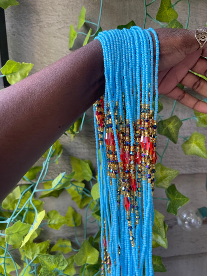 Baby Blue Waist Beads