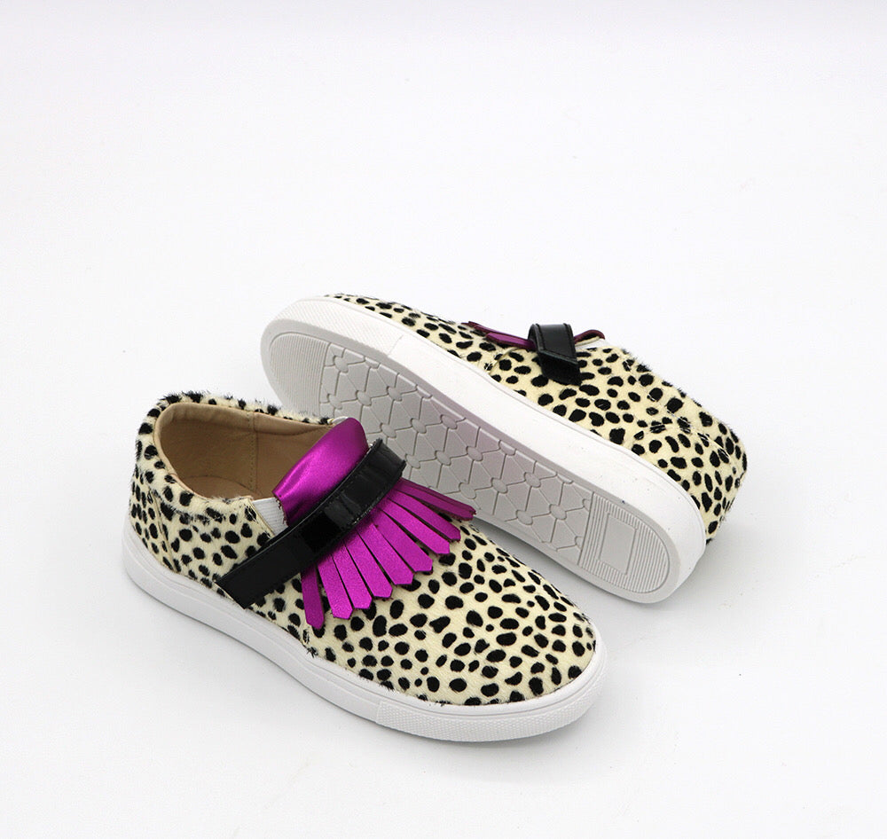 Kai Fringe Sneaker | Cheetah