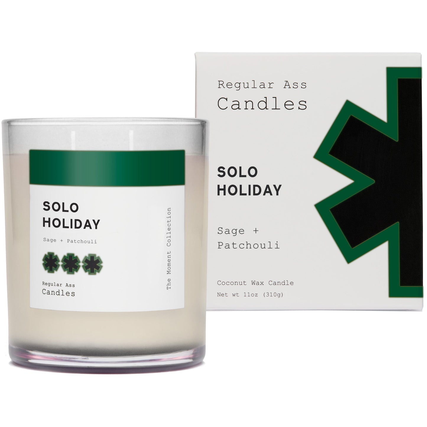 Solo Holiday, Sage + Patchouli 11oz Candle