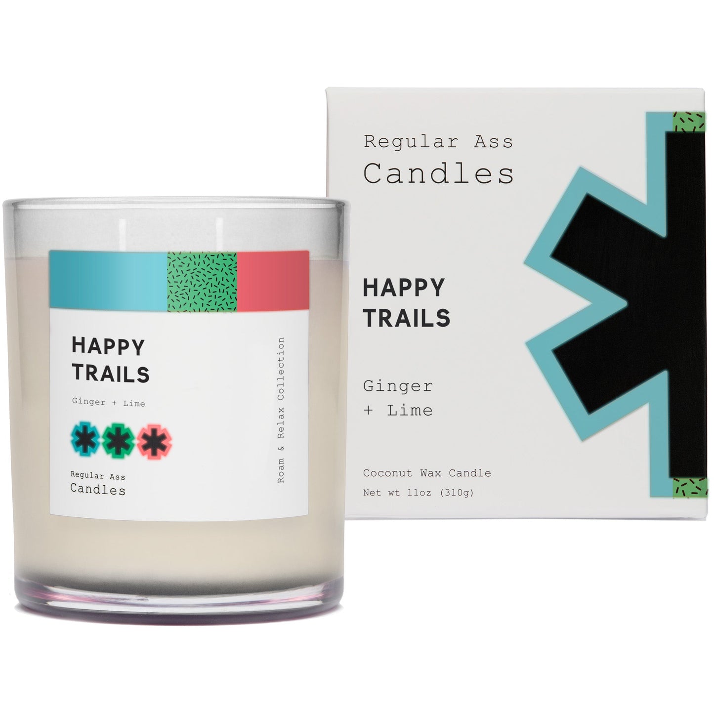 Happy Trails, Ginger + Lime 11oz Candle