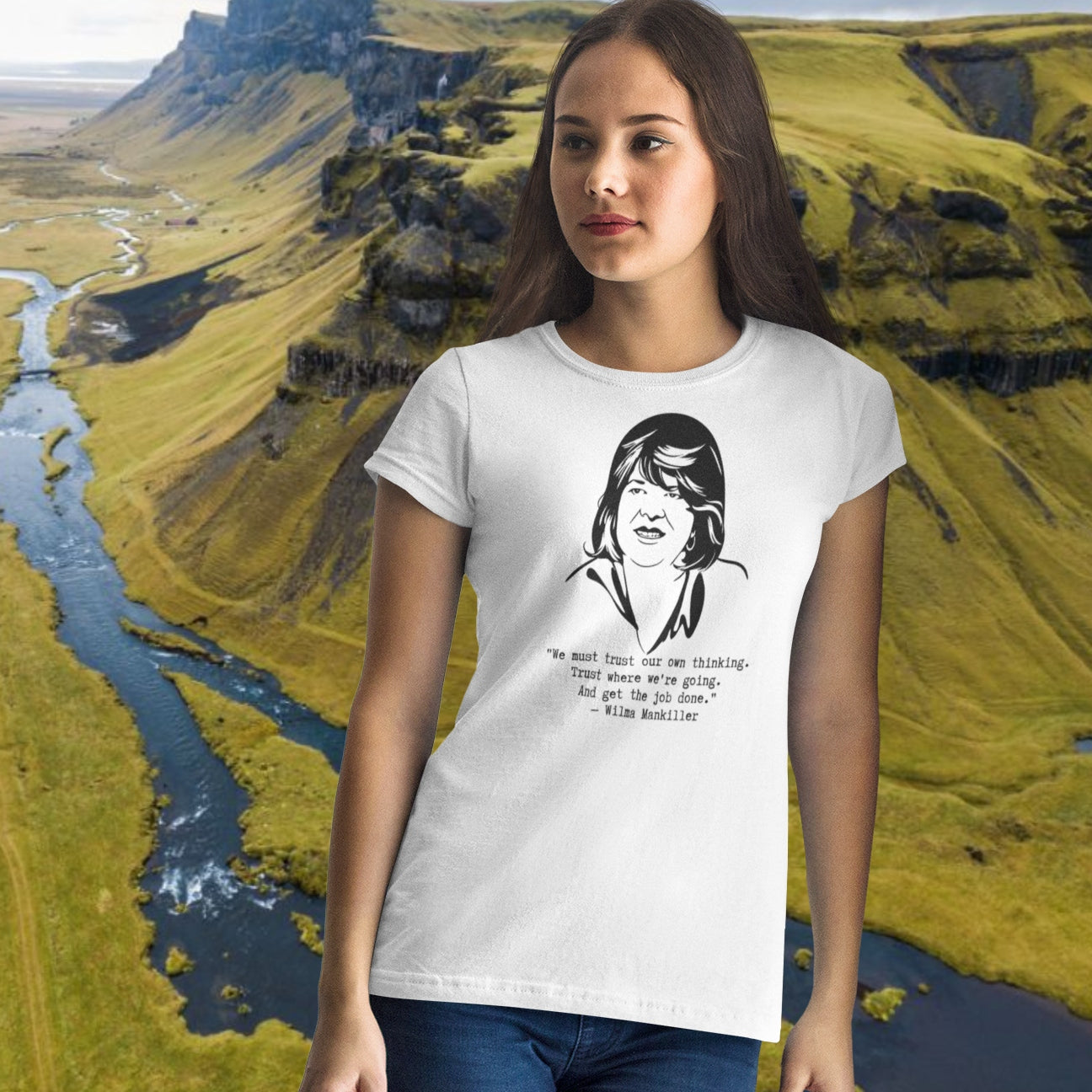 Wilma Mankiller "We must trust our own thinking" Organic T-shirt