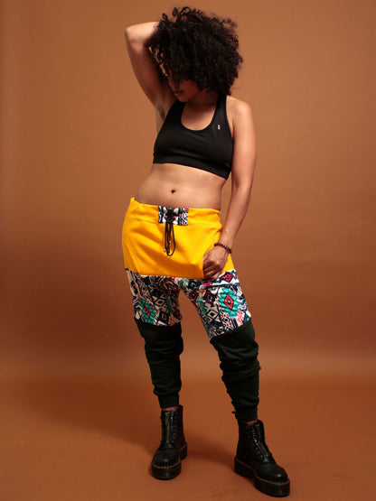 GOLD & TRIBAL UPCYCLED JOGGERS