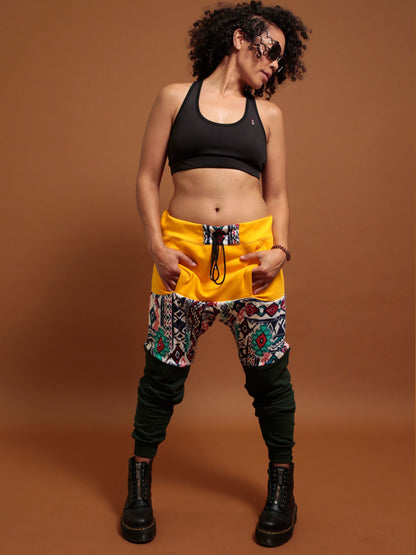 GOLD & TRIBAL UPCYCLED JOGGERS