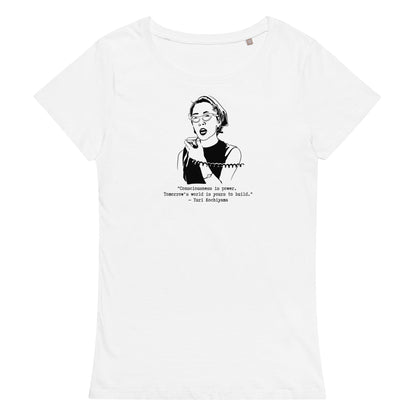 Yuri Kochiyama "Consciousness is Power" organic t-shirt